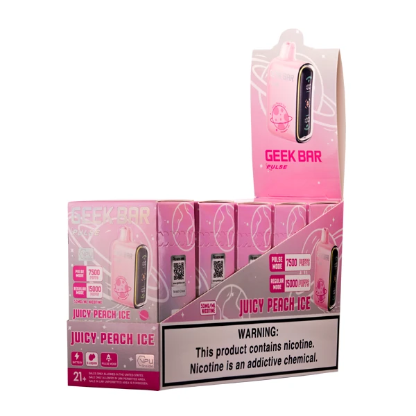 Juicy Peach Ice Geek Bar Pulse