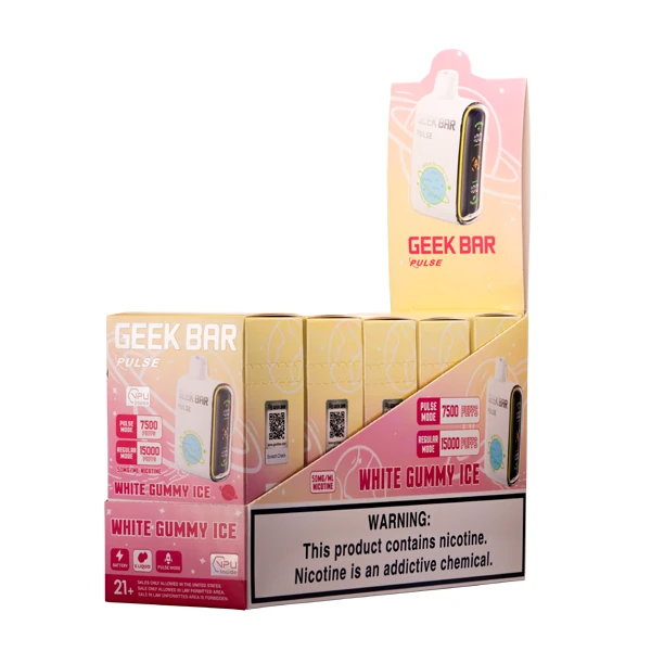 White Gummy Ice Geek Bar Pulse