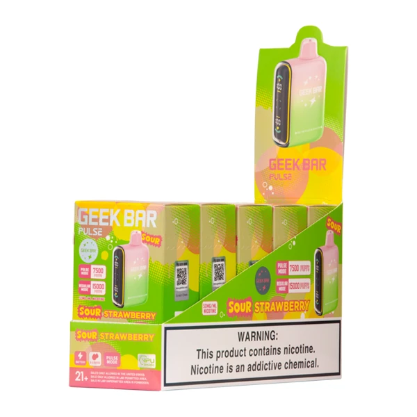 Sour Strawberry Geek Bar Pulse