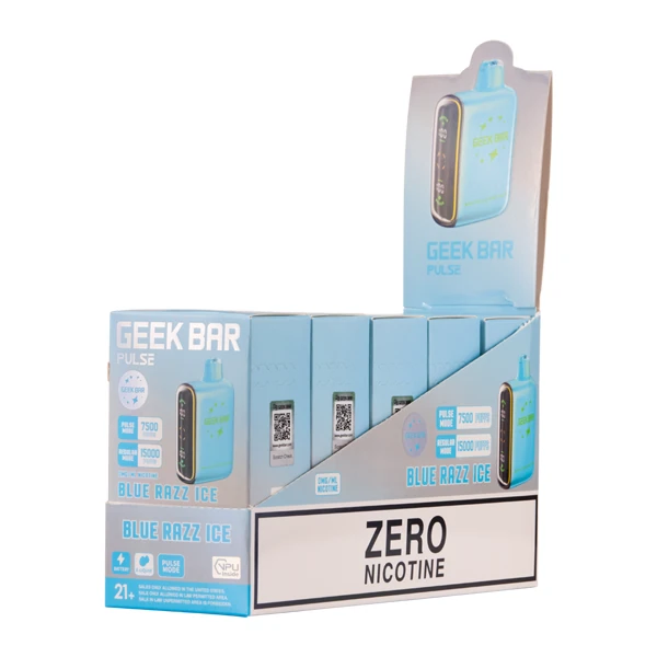 Blue Razz Ice Geek Bar Pulse (Nicotine-Free)