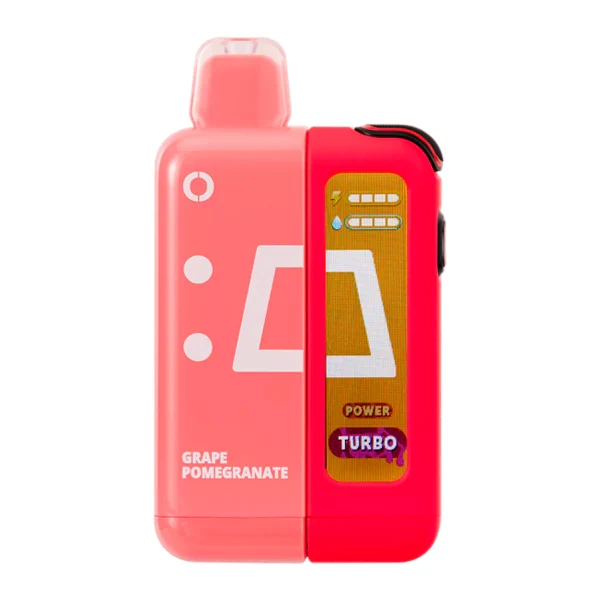 A stylish collection of fogger vape pink and blue flavor devices arranged on a pastel background, showing the vibrant dual-tone colour scheme