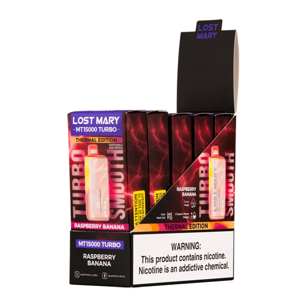 Rasberry Banana Lost Mary MT15000 Turbo