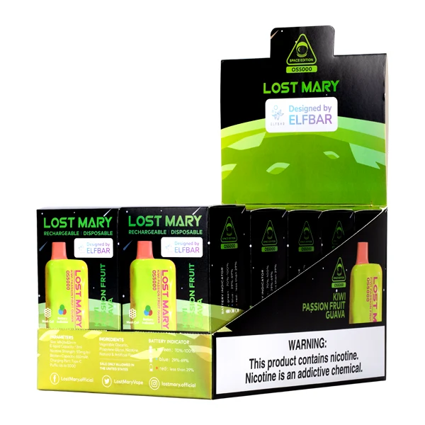 Kiwi Passion Fruit Guava Lost Mary OS5000