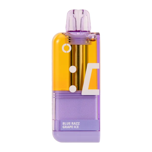 Blue Razz Grape Ice Off Stamp X-Cube Disposable Crystal