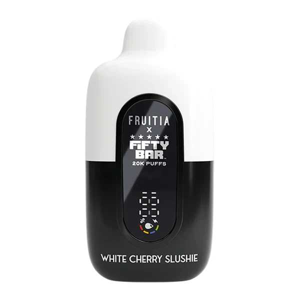 White Cherry Slushie FRUITIA X Fifty Bar 20K