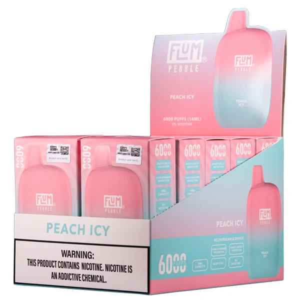 Peach Icy FLUM Pebble