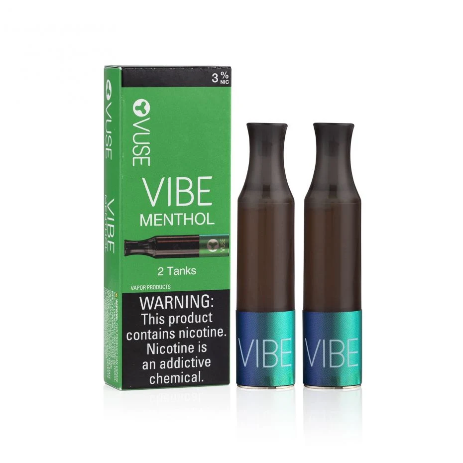 Vuse Vibe Menthol mouth to lung tank packaging